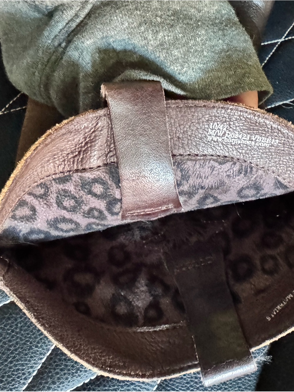 Born Two-Tone Brown Suede & Leather Western Heeled Boots - Picture 11 of 11